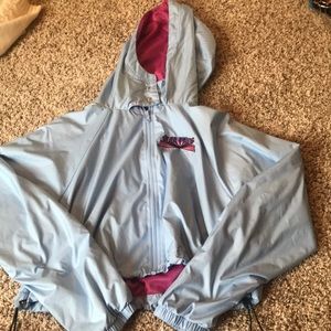 Cropped Forever 21 rain jacket “Babezone”